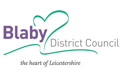 Logo: Blaby District Council, the heart of Leicestershire