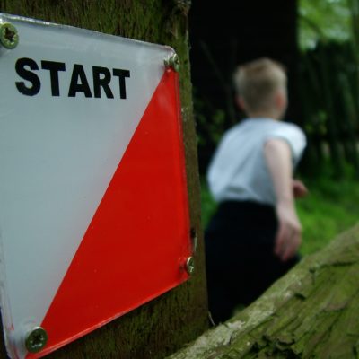 Orienteering start sign