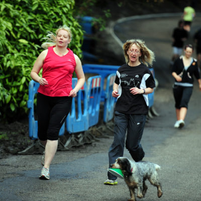 Women running