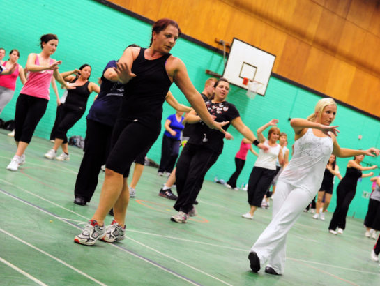 Group of people Line dancing