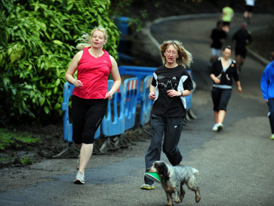 Women running
