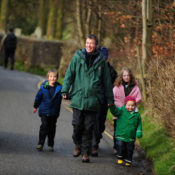 Family walking