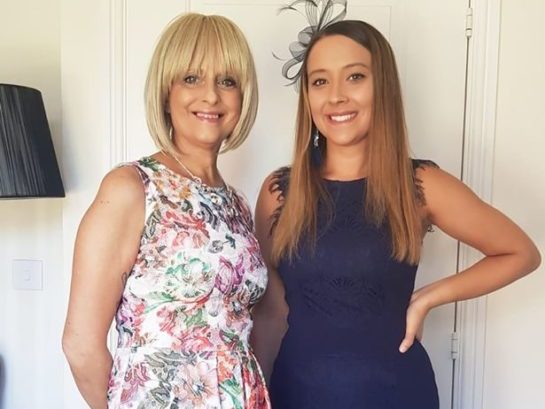 Hannah and Her mum Sharon