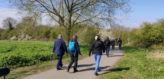 Health walk at everards meadows