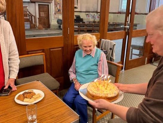 Eileen with her Cake