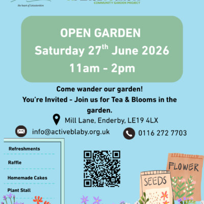 Join us at our Open Garden Event on Saturday 27th June 2026 from 11am - 2pm